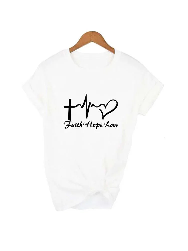 T-shirt chrétien « Foi • Espérance • Amour »