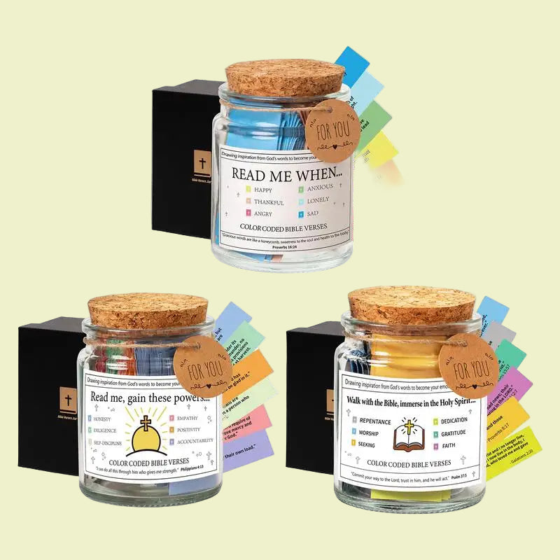 Pots de versest bibliques - Un verset pour chaque jour / Bible Verse Jar – A Verse for Each Day