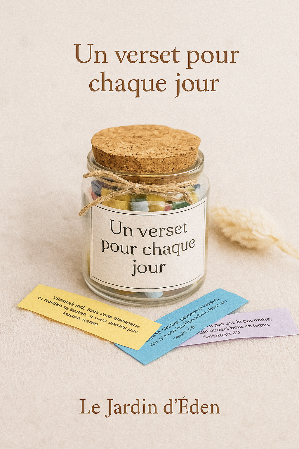 Pots de versest bibliques - Un verset pour chaque jour / Bible Verse Jar – A Verse for Each Day