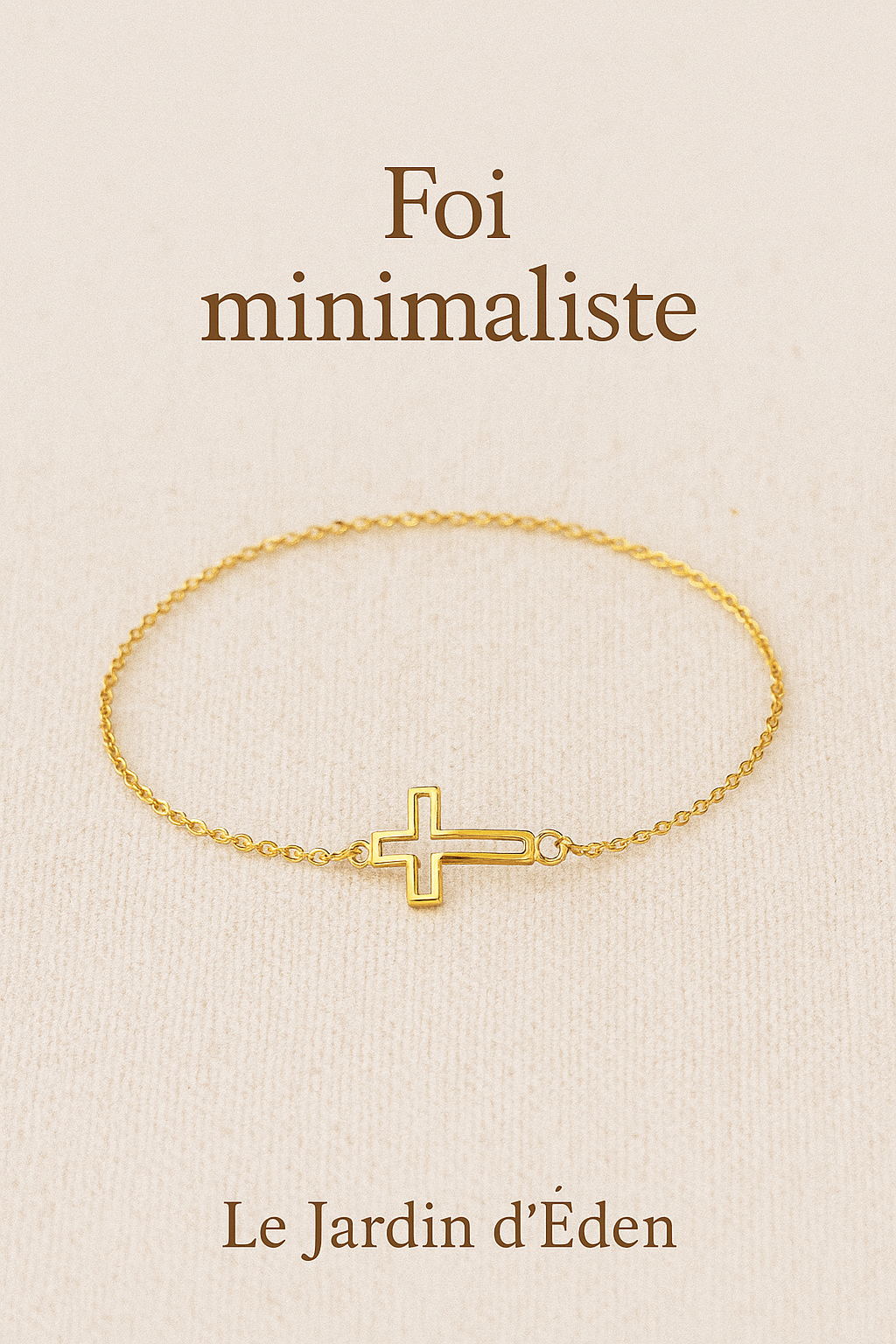 Bracelet et collier fin - Foi minimaliste / Minimalist Faith – Fine Bracelet & Necklace