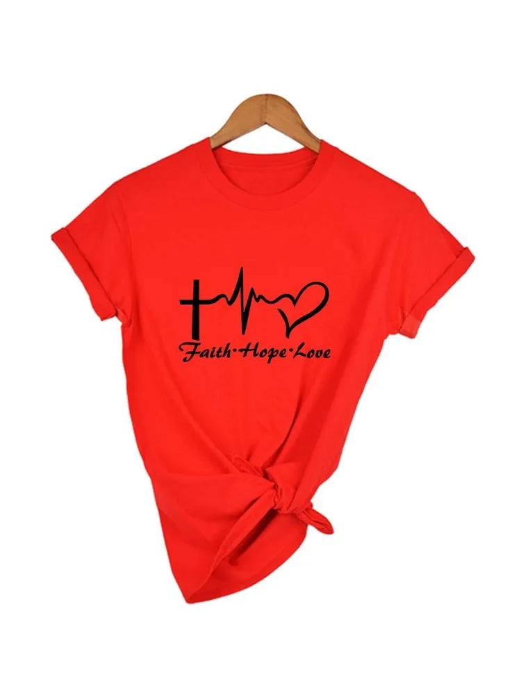T-shirt chrétien « Foi • Espérance • Amour »