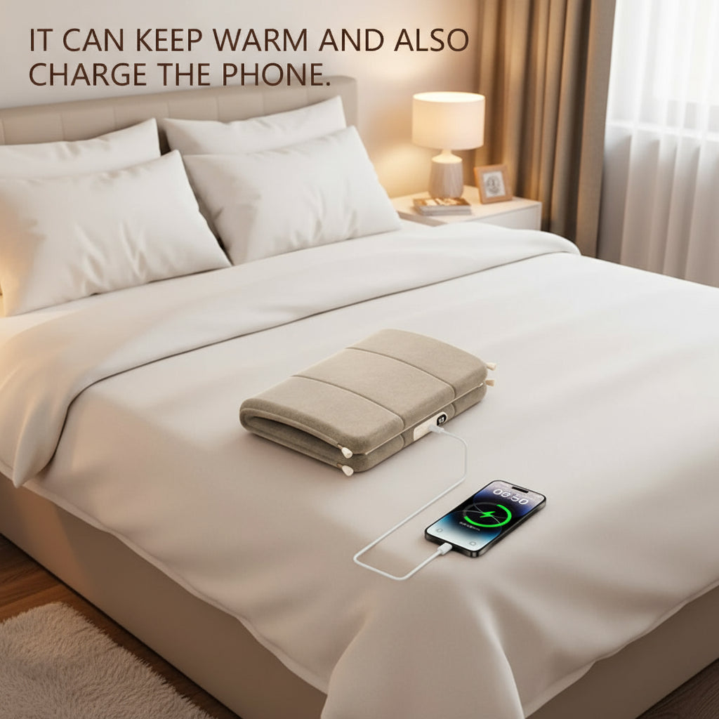 Coussin Chauffant en velours - Confort & Détente Instantanée