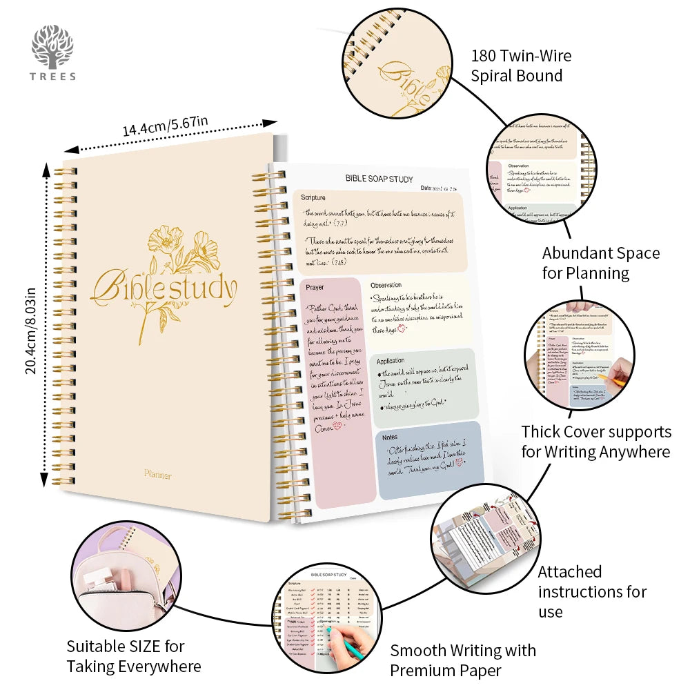 Journal d'étude de la Bible quotidien - méthode S.O.A.P