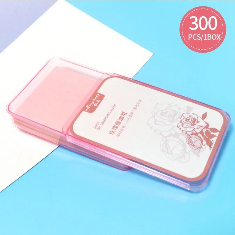 Feuilles Matifiantes Visage – 300 feuilles absorbantes d’huile / Oil Blotting Papers – 300 Sheets Mattifying Facial Sheets