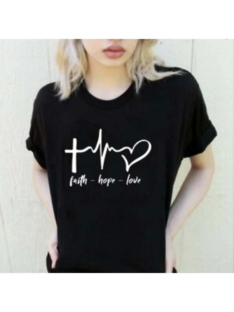 T-shirt chrétien « Foi • Espérance • Amour »