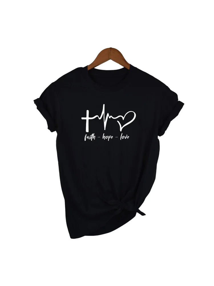T-shirt chrétien « Foi • Espérance • Amour »