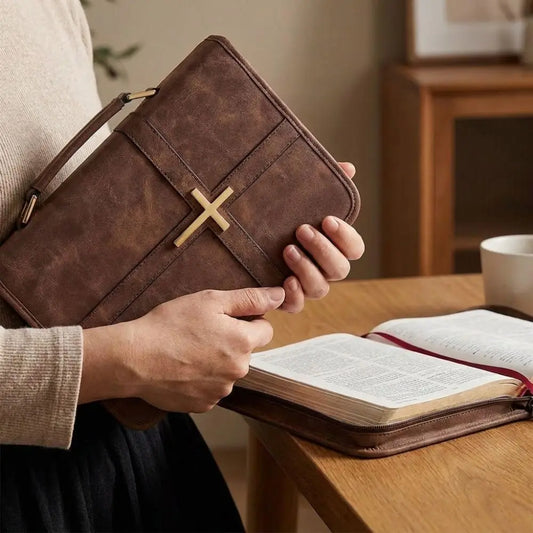 Housse de Bible – Croix dorée