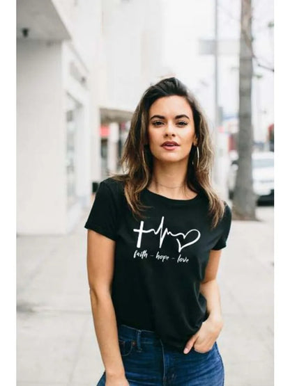 T-shirt chrétien « Foi • Espérance • Amour »