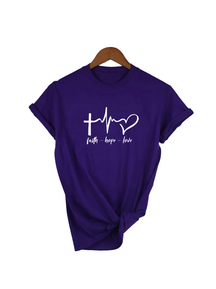 T-shirt chrétien « Foi • Espérance • Amour »