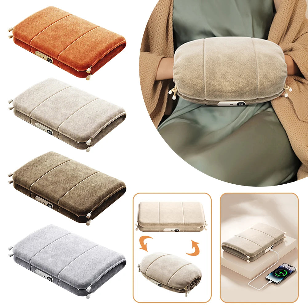 Coussin Chauffant en velours - Confort & Détente Instantanée