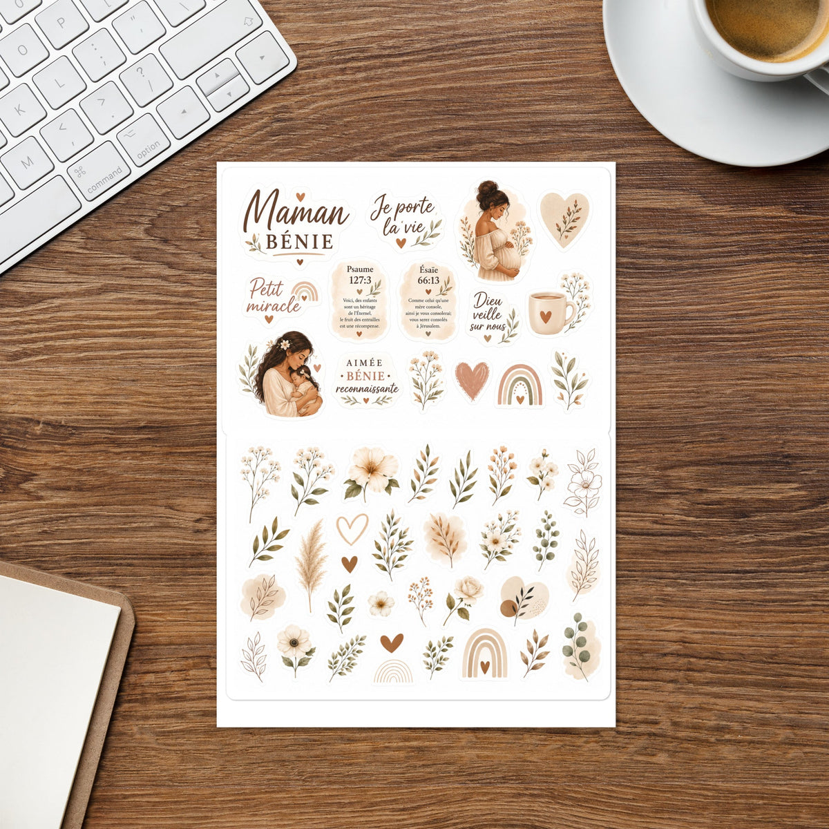 Planche de stickers Maman Bénie - vue 3